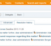 More convenient and even more transparent functionality for resolution management in DocLogix